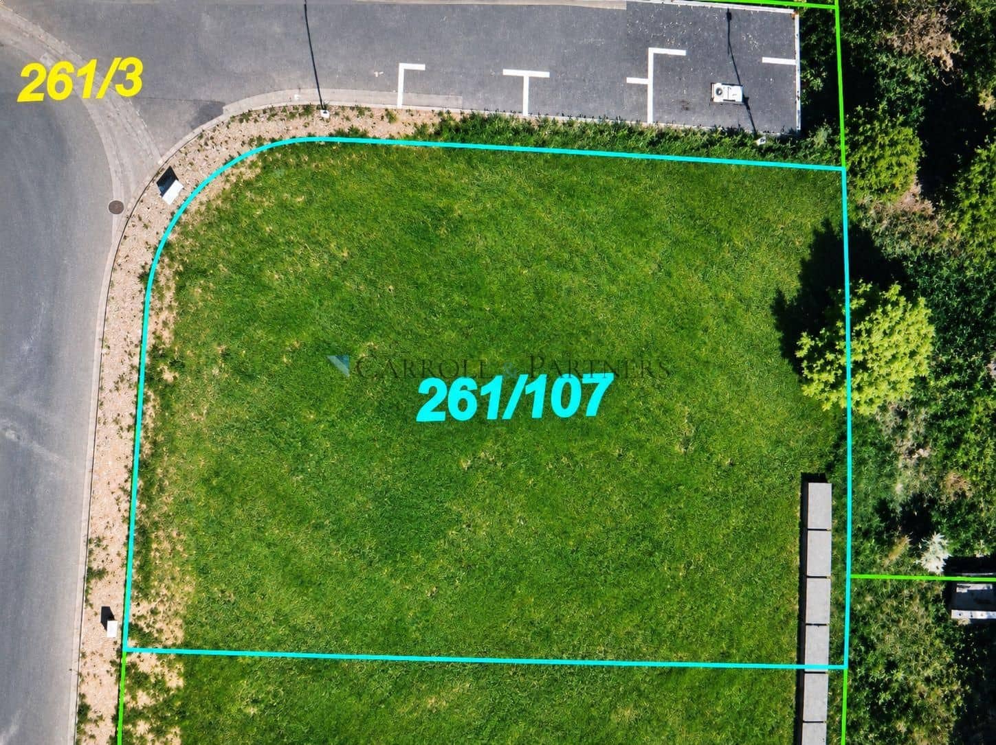 Katastrln mapa zelenho pozemku